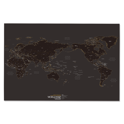WORLD MAP ver. black